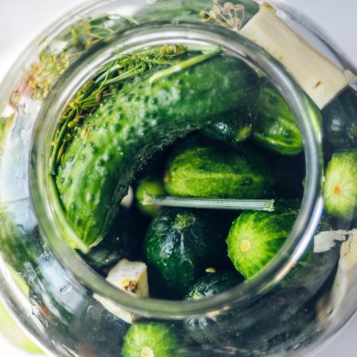 Organic Pickled Gherkins (720ml)