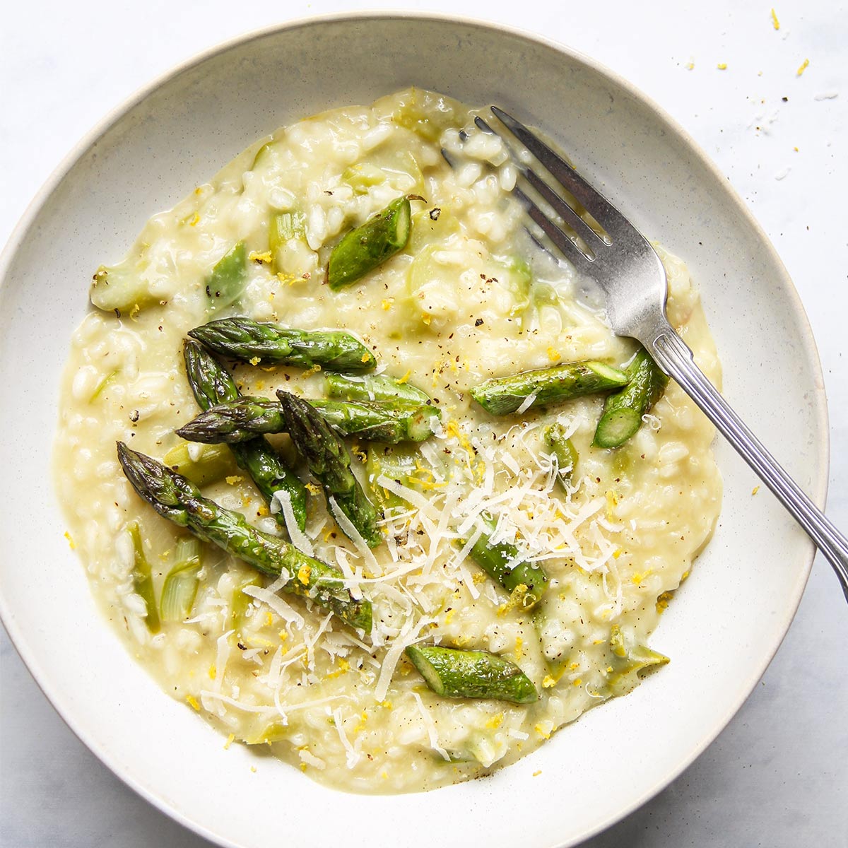 Asparagus risotto