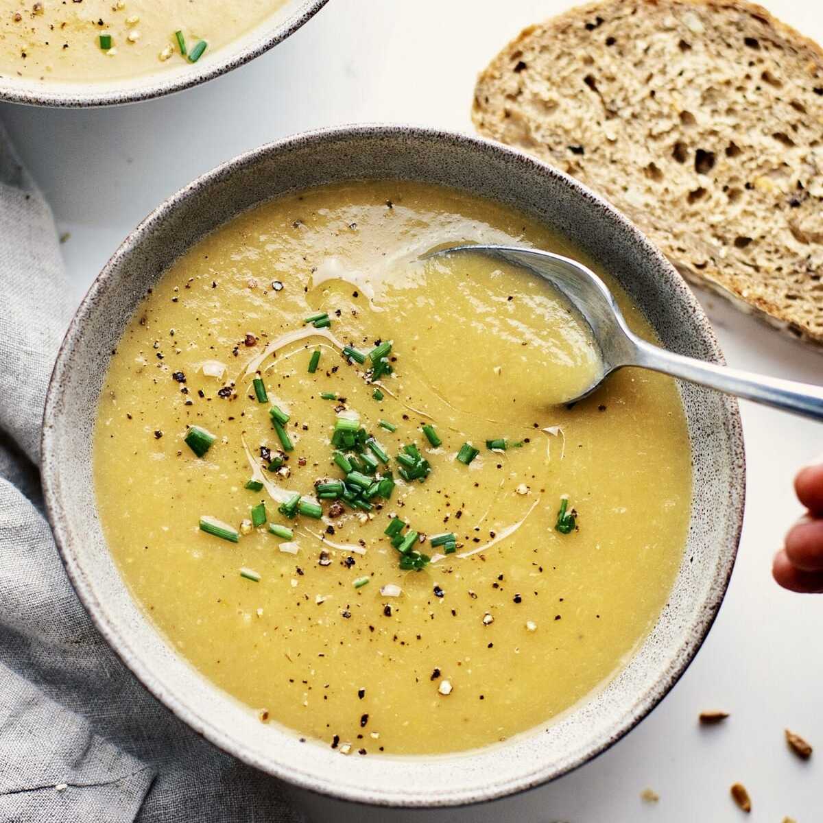 Leek and potato soup (steady favourite)